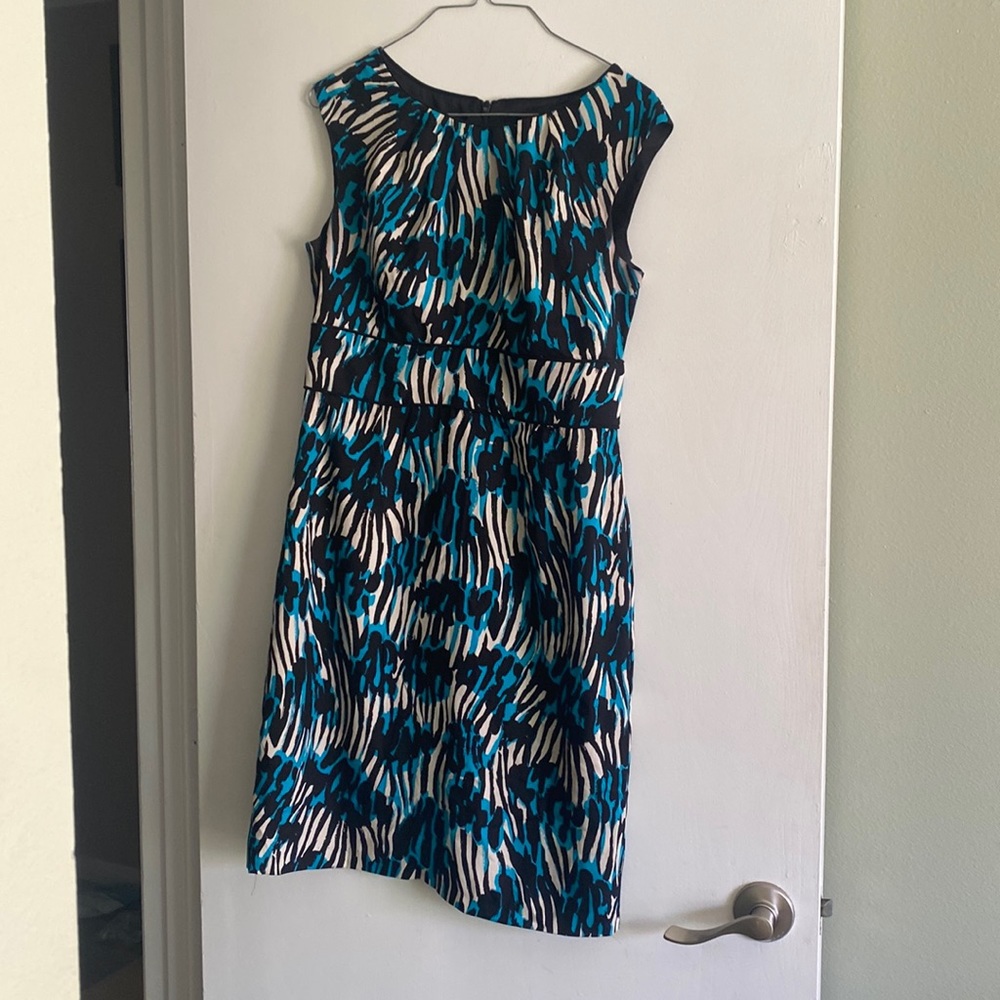Abstract brushstroke design dress